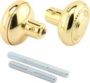 Prime-Line E 2642 Colonial Style Door Knobs, 1/4 In. Square Drive, Wrought Steel Design (Single Pack)