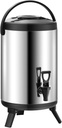 THEGA Insulated Beverage Tea Dispenser - Stock Pots With Spigot, Stainless Steel Insulated Barrel Double Walled Beverage Dispenser, For Tea, Coffee, Hot Water, Milk (Size : 10L)
