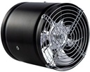 Inline Black Duct Fan with Low Noise Exhaust Ventilation Blower for Basements,Attics,Bathrooms,Kitchens,Workshops and Garage, 10inch