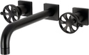 Kingston Brass KS6020RX Belknap Wall Mount Tub Faucet, Matte Black