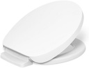 KOHLER K-10515-0 PureWarmth Heated Quiet-Close Round-Front, Soft Close Toilet Seat for Standard Toilets, Slow Close, White