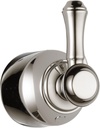DELTA FAUCET H597PN Cassidy Single Level Bath Diverter/Transfer Valve Handle Kit, Polished Nickel, 3.50 x 3.00 x 3.50 inches