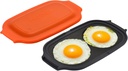 MACONEE Microwave Egg Fryer | Cooker & Poacher for Breakfast Sandwiches | Maker for 2 Eggs | Dishwasher-Safe & BPA-free
