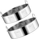 2pcs Electric Steamer Grate Food Steamer Basket for Cooking Steaming Plate Reusable Rice Stainless Steel Grates
