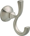 DELTA FAUCET 76435-SS Ashlyn Double Towel Hook Bath Hardware Accessory in Stainless Steel