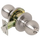 Tell Manufacturing CL100006 Storeroom Lockset, Satin Stainless Steel
