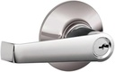 SCHLAGE F51A ELA 625 CEN Elan Lever with Century Trim Keyed Entry Lock, Bright Chrome