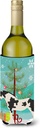 Caroline's Treasures BB9279LITERK Cyldesdale Horse Christmas Wine Bottle Hugger, Teal Bottle Cooler Sleeve Hugger Machine Washable Collapsible Insulator Beverage Insulated Holder
