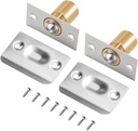 2PCS YsDiYxYw Ball Catch for Top of Door-Closet Door Latch Replacement Hardware, Stainless Steel, Recessed Installation, Adjustable Spring