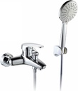 Bathtub Faucet Bathroom Concealed Tub Filler Faucet with Multifunction Hand Shower Brass Chrome Shower Faucet Set Single Handle Tub Mixer Taps for Hot and Cold Water