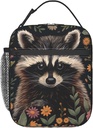Insulated Lunch Box for Kids Boys Girls, Reusable Lunch Bag for School, Office, Work, Picnic, Travel, Raccoon Lunch Box