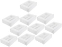 10pcs Paper Muffin Cake Boxes Window Versatile Cupcake Carriers for Tarts Cookies and Desserts Creative Design for Home Party Use
