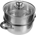 Crab Steamer Pot Stainless Steel Steamer Pot Soup Pot Stock Pot Food Steamer with Glass Lid Cookware for Cooking Home Kitchen Food Steamer pot