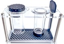Organizer Stand for AeroPress holder Compact Storage for AeroPress Original Clear Includes Dripper Mats (Not For XL)