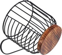Luxshiny Coffee Pod Storage Basket Sturdy Iron Organizer for Coffee and Snack Display Versatile Storage Rack for Home and Office Use
