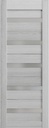 SARTODOORS Slab Barn Door Panel Frosted Glass | Quadro 4445 Light Grey Oak | Sturdy Finished Doors | Pocket Closet Sliding-18 x 80"