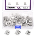 Swpeet 75Pcs 3 Sizes 3030 Series M3 M4 M5 Nickel Plated Carbon Steel T Sliding Nuts Assortment Kit, Hammer Nut T Slot Nuts for 3030 Aluminum Profiles Woodworking CNC Router Build Rail 3D Printer