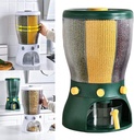 Rotating Rice Dispenser Large Capacity 4 Grid Sealed Grain Container With Lid Rice Storage Container Dry Food Fruit Dispenser Dry Food Fruit Storage Box