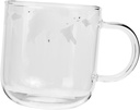 Glass Coffee Mug Bear Drinking Cup Handheld Tea Cup Anti-scald Handle Milk Mug