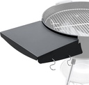 Upgraded Grill Table Shelf for Kettle Grills 22 Inch, Side Table Shelf Replaces Weber Master Touch & Original Charcoal Grill, Grill Accessories for Weber Kettle, Outdoor Steel BBQ Table Shelf