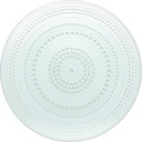 Fortessa Jupiter Hobnail Glass, 10.5" Dinner Plate (Set of 4), Sage Green