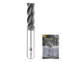SPEED TIGER Micrograin Carbide Square End Mill - 4 Flute - ISE1/2 4T (1 Piece, 1/2") - for Milling Alloy Steels, Hardened Steel, Metal & More – Mill Bits Sets for DIYers & Professionals