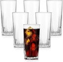 Tumbler Glasses Set of 6, Highball Set 15 Oz Glass, Dishwasher Safe Tall Drinking Glasses Set for Wine, Beer, and Cocktail, Lumen Drinkware Set