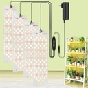 Led Grow Light,Grow Lights for Indoor Plants Full Spectrum, 316leds Plant Lights for Indoor Growing with 3/9/12H Timer, 10 Types of Brightness Grow Light for Seed Starting (4pcs)