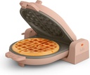 bella Flip-n-Store Belgian Waffle Maker, EverGood™ Ceramic Nonstick Coating, Fits-anywhere™ Kitchenware, Power Indicator Light & Touch Handle, 7” Wide & 1" Deep Plates, 1000 Watt, Blossom