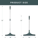 Adjustable Handle, Durable Grass rake for Artificial Grass, pet Hair, Leaves, and Debris, Artificial Grass rake -18 inch Wide Grass Brush