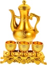 PRETYZOOM 1set Goblet and Pot Offering Cup for Meditation and Worship Supplies Compact Design Engraved Patterns for Home Altars and Buddhist Practices