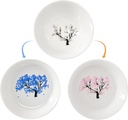 Cherry Blossom Ceramic Sake Cup with Thermochromic Color Effects for Tea and Sake