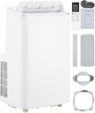 12000 BTU Portable Air Conditioners with Remote Control, 3 in-1 Free Standing Cooling AC Unit with Fan & Dehumidifier, Cools Room up to 500 sq.ft, Auto Swing，Smart Sleep Mode for Bedroom, Indoor Rooms