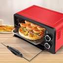 12L Mini Countertop Electric Toaster Oven Baking Making Oven Multifunctional Desktop Pizza Bread Baking Machine Toaster (Size : 220V European standard)