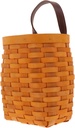 Wooden Hanging Storage Basket Wall Fruit Basket for Home Kitchen Bathroom