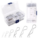 300Pcs Cotter Pins, Stainless Steel R Clips Hardware Pins Assortment Kit