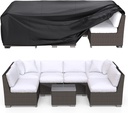 Patio Furniture Covers, Heavy Duty Outdoor Furniture Cover Waterproof, Sectional Sofa Set Covers Table and Chair Set Cover 108" L × 82" W × 28" H