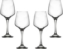 Lal Stemmed Water Glasses 13.5 Oz, Crystal Clear Goblets, Glassware Set (4)