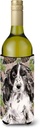 Caroline's Treasures BB9588LITERK Black Parti Pine Cones Wine Bottle Hugger Bottle Cooler Sleeve Hugger Machine Washable Collapsible Insulator Beverage Insulated Holder