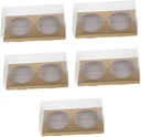 Garneck 10pcs Dessert Packing Boxes -yolk Puff Containers for Bakery Capacity Easy to Use for Packaging and Home Baking