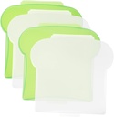 4pcs Bread Preservation Storage Boxes Bread Containers Portable Lunch Box