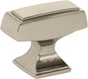 Amerock | Cabinet Knob | Polished Nickel | 1-1/2 inch (38 mm) Length | Mulholland | 1 Pack | Drawer Knob | Cabinet Hardware