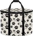 Paw Print Crockpot Bags Compatible with 6, 7, 8 Quart Crock-Pot, Insulated Large Slow Cooker Travel Bag for Transport, Gift for Women