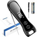 Professional Meat Thermometer Digital - 1 Second Instant Read Food Thermometer Foldable Probe with IP67 Waterproof & LED Display for Grilling, BBQ, Air Fryer, Baking and Kitchen Outdoor Cooking