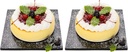 Restaurantware Pastry Tek 8 Inch Cake Board 1 Durable Cake Drum - Square Covered Edges Black Paper Cake Base Disposable for Birthdays Weddings Or Parties (Pack of 2)