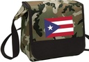 Camo Puerto Rico Flag Lunch Bag Shoulder Puerto Rico Lunch Boxes