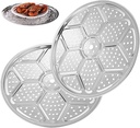 Steam Rack 2PCS 11 Inch Dia Canning Rack Stainless Steel Steamers with Uniform Steam Hole Food Steamers for Pressure Cooker Accessories Small. Racks