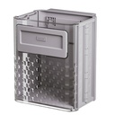 3.2gal/12L Foldable Hanging Kitchen Compost Bin,Trash Can Wall-Mounted Plastic for Counter Top and Under Sink,Waste Basket for Bathroom Cabinet RV (Grey)