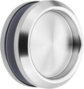 1Pack Stainless Steel Shower Glass Door Sliding Knob, Silver, Round Back-to-Back Handle, 0.47in Diameter, for Hotel Home Shower Sliding Door