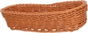 STOBAZA Plastic Rattan Woven Basket for Utensil Storage Compact and Lightweight Cutlery Organizer for Kitchen for Chopsticks Forks and Spoons